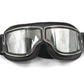 WWII Style German Motorcycle Harley Style Chopper Biker Pilot Goggles Black - TDRMOTO