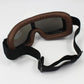 WWII Style German Motorcycle Harley Style Chopper Biker Pilot Goggles Brown - TDRMOTO