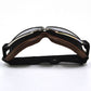 WWII Style German Motorcycle Harley Style Chopper Biker Pilot Goggles Brown - TDRMOTO