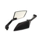 8mm 10mm Black Universal Fit Motorcycle Rear View Mirrors For Honda Yamaha Suzuki Kawasaki Hyosung - TDRMOTO