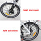 TDR 250W 20" Step-Through Black Folding Electric Bike eBike Pedal Assist 10Ah/15Ah Battery - TDRMOTO