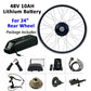 EBike Electric Bike Conversion Kit 750W Rear 24'' + Downtube 10A Battery