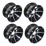 2pcs 25x8-12" & 2pcs 25x10-12" ALLOY Rim For Quad ATV Buggy Off Road Farm Dirt Bike - TDRMOTO