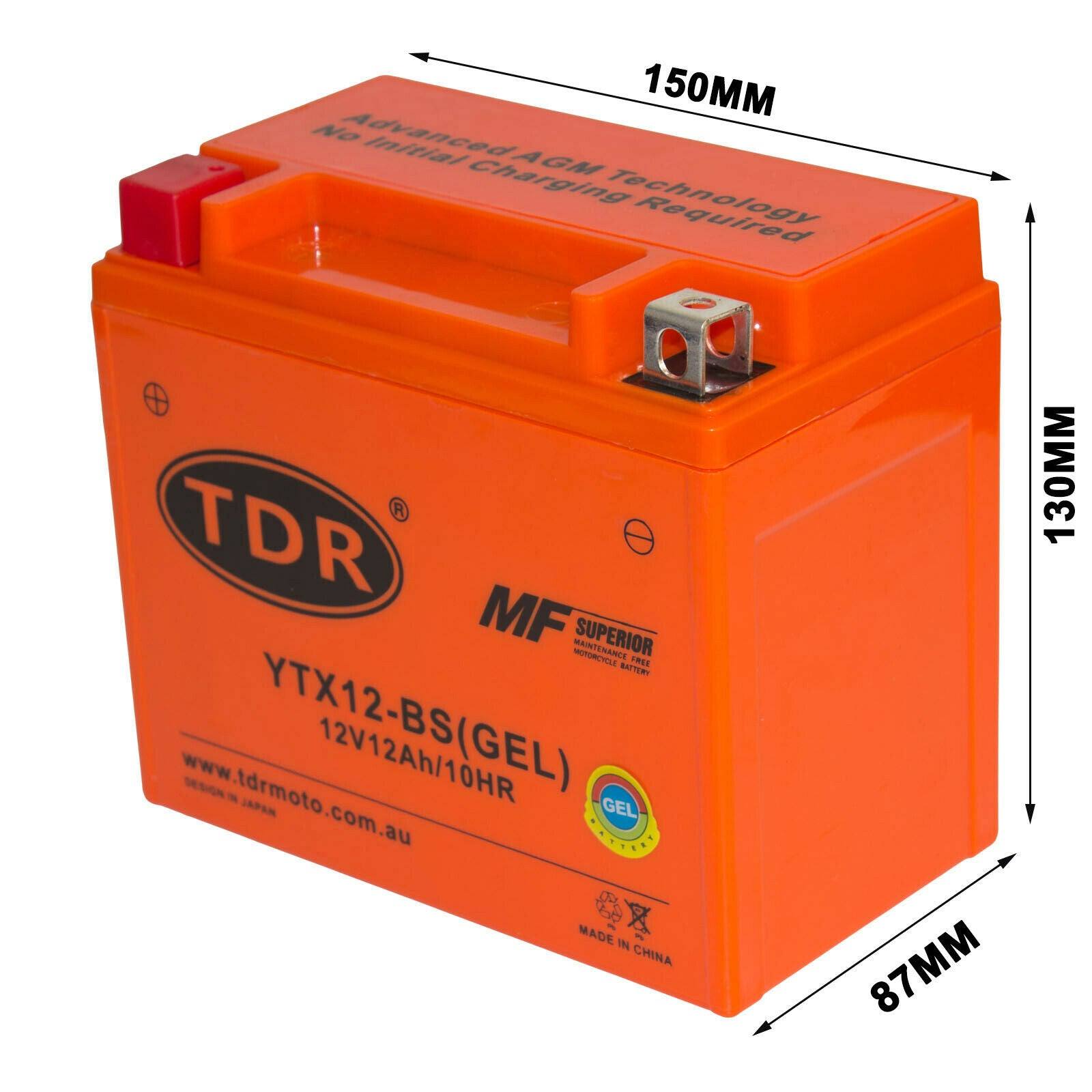 thumbnail image 2 of Protek YTX14-BS 12V Sealed Gel Battery – 12Ah, 200 CCA – ATV, UTV, PWC (Replaces YTX14H, GYZ16H) 2 of 6