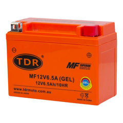 12V 6.5Ah Gel Battery for Motorcycle Dirt Bike ATV Quad Scooter Gokart Mower - TDRMOTO