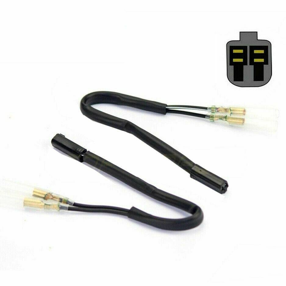 1 Pair Motorcycle Indicator Wire Leads Connector Leads Adaptor Cable For Suzuki - TDRMOTO