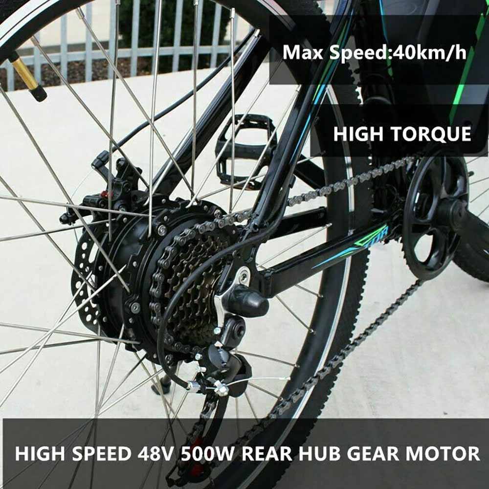 500W 26" Rear Hub Electric Bike Conversion Kit - TDRMOTO
