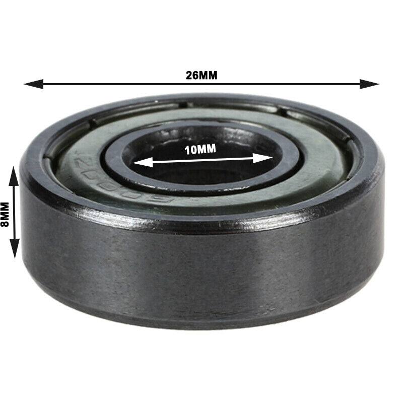 6000Z Bearing Steel Metal Deep Groove Ball Bearings Sealed 26mm x 10mm X 8mm - TDRMOTO