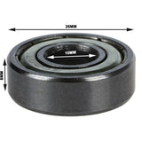 6000Z Bearing Steel Metal Deep Groove Ball Bearings Sealed 26mm x 10mm X 8mm - TDRMOTO