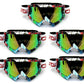 MX Graffiti Colorful Frame Tinted lens Motocross MTB Off-Road Dirt Bike Goggles - White - TDRMOTO