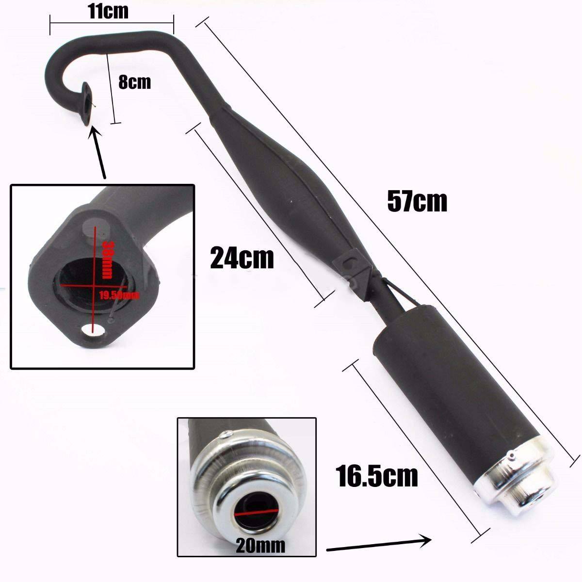 47/49cc Exhaust Pipe Muffler Assembly For Mini ATV Quad Pit Dirt