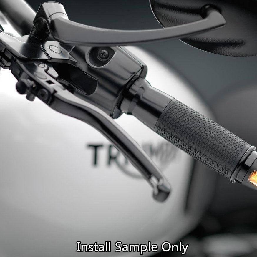 Motorbike Black 7/8" 22mm Handlebar Hand Grips CNC For Harley Street 500 750 - TDRMOTO