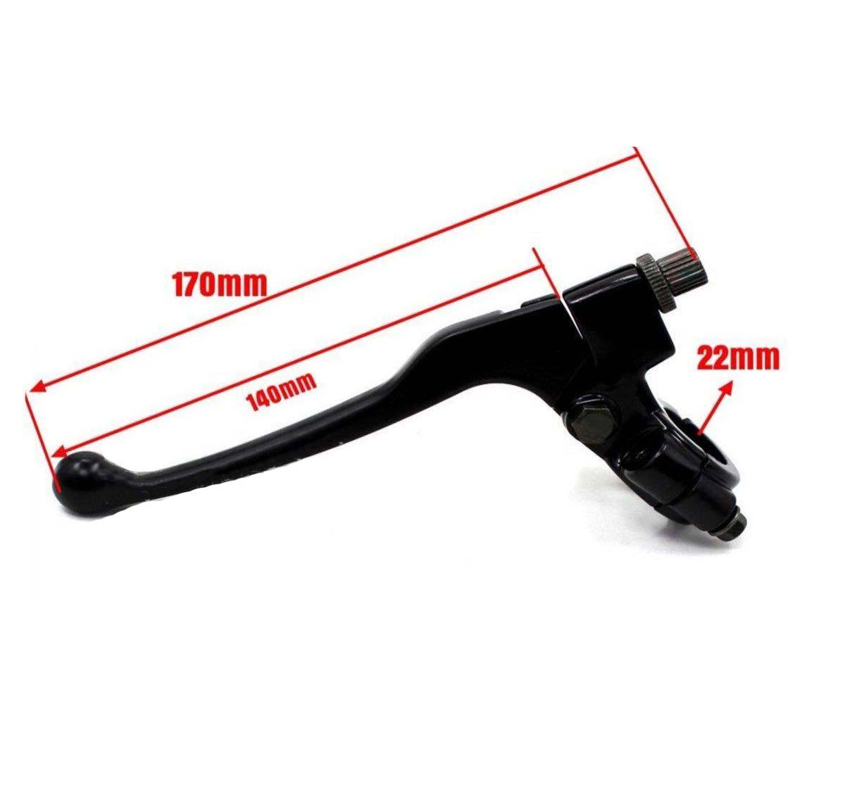 Black Left Hand Clutch Brake Lever Pit Dirt Quad ATV Bike 110/125/150/250CC 22mm - TDRMOTO