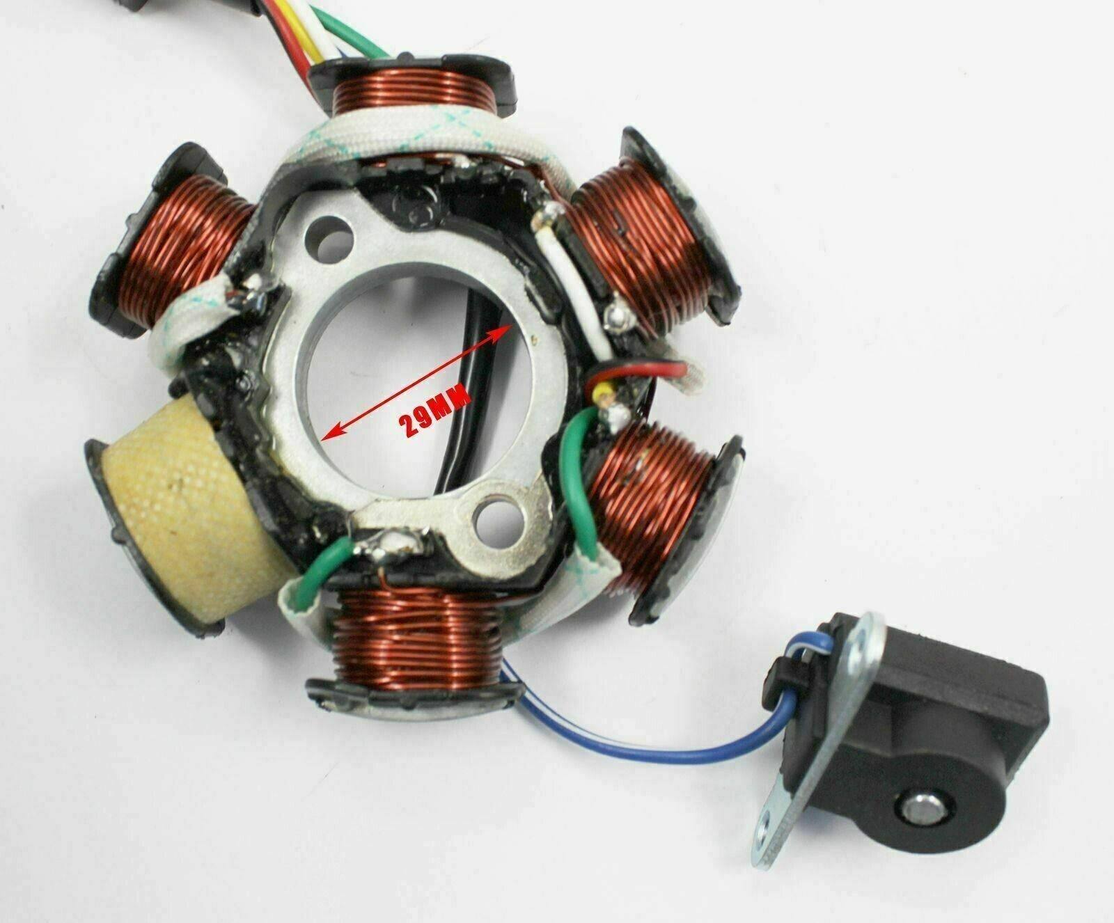 Engine Cover 6-coil Stator Magneto Stator For 50cc 70cc 110cc 125cc Engine Lifan Loncin Dirt Bikes - TDRMOTO