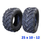 2pcs 25x8-12" & 2pcs 25x10-12" Tyres 6ply For Off Road Quad ATV Farm Dirt Bike - TDRMOTO