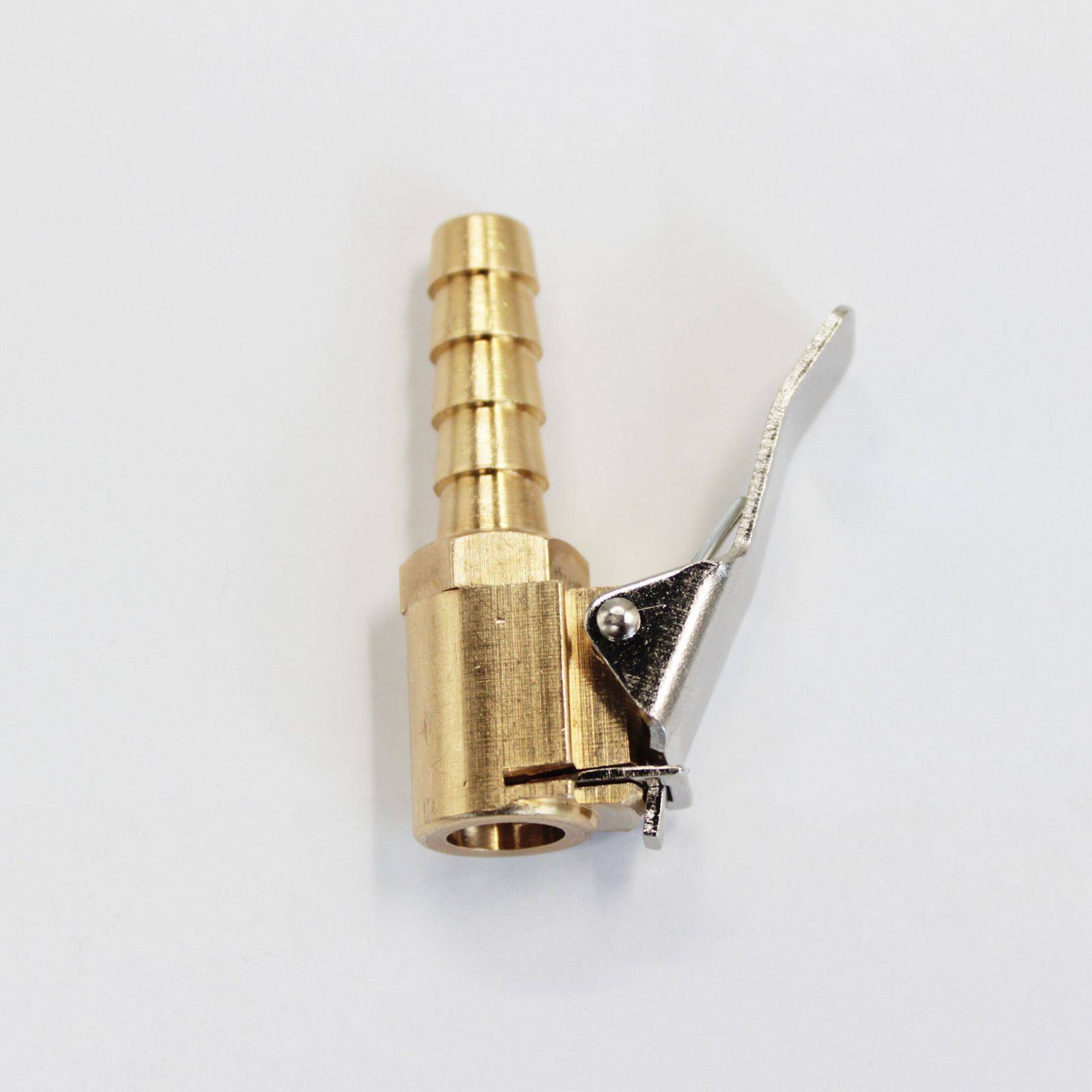 Straight Brass Car Truck Tire Tyre Inflator Valve Connector Clip On Air Chuck - TDRMOTO