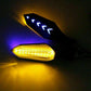 4 x Amber Blue LED Indicators Blinkers Yamaha Honda Suzuki Hyosung - TDRMOTO