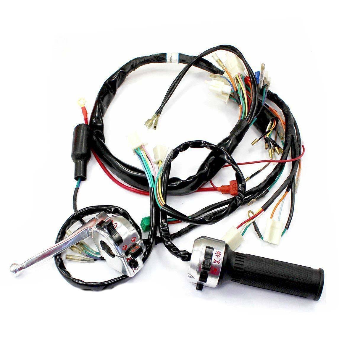 Complete Wiring Harness Loom Throttle Control Switch Lever For Honda Z50 50cc Monkey Bike - TDRMOTO