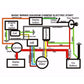 BUGGY WIRING HARNESS LOOM GY6 150cc Chinese Electric start Kandi Go kart dazon - TDRMOTO