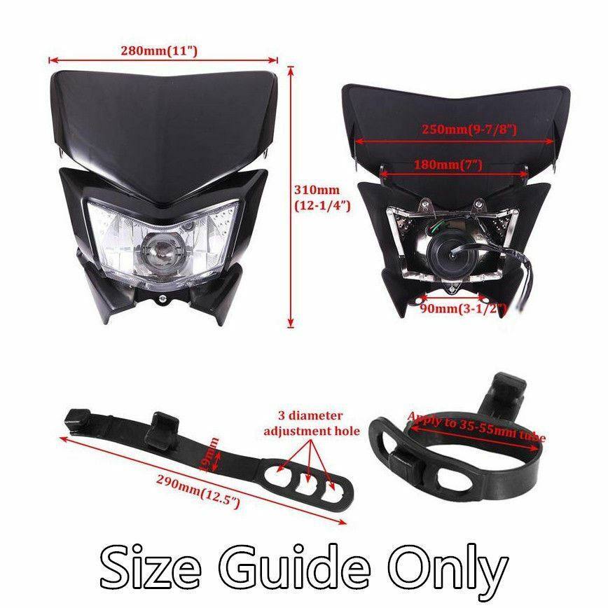 Rec Reg Registration Head Tail Light kit Fit Yamaha TTR230 TTR125 TTR110 Dirt - TDRMOTO