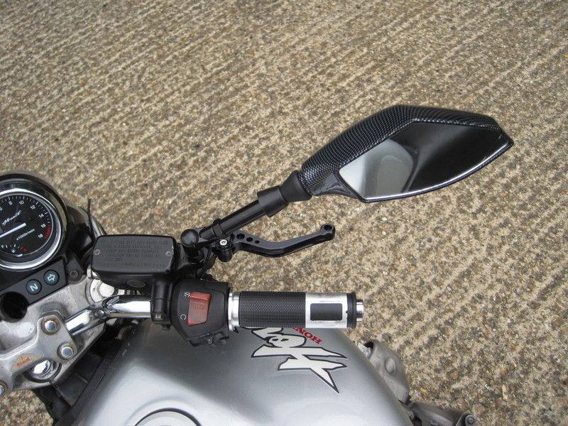 Pair 10mm Motorcycle LED Turn Signal Integrated Indicator Light Rearview Mirror - TDRMOTO