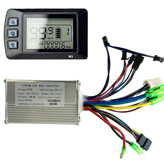 36V 350W 250W Electric Bike Bicycle Scooters Brushless Motor Controller & LCD Display