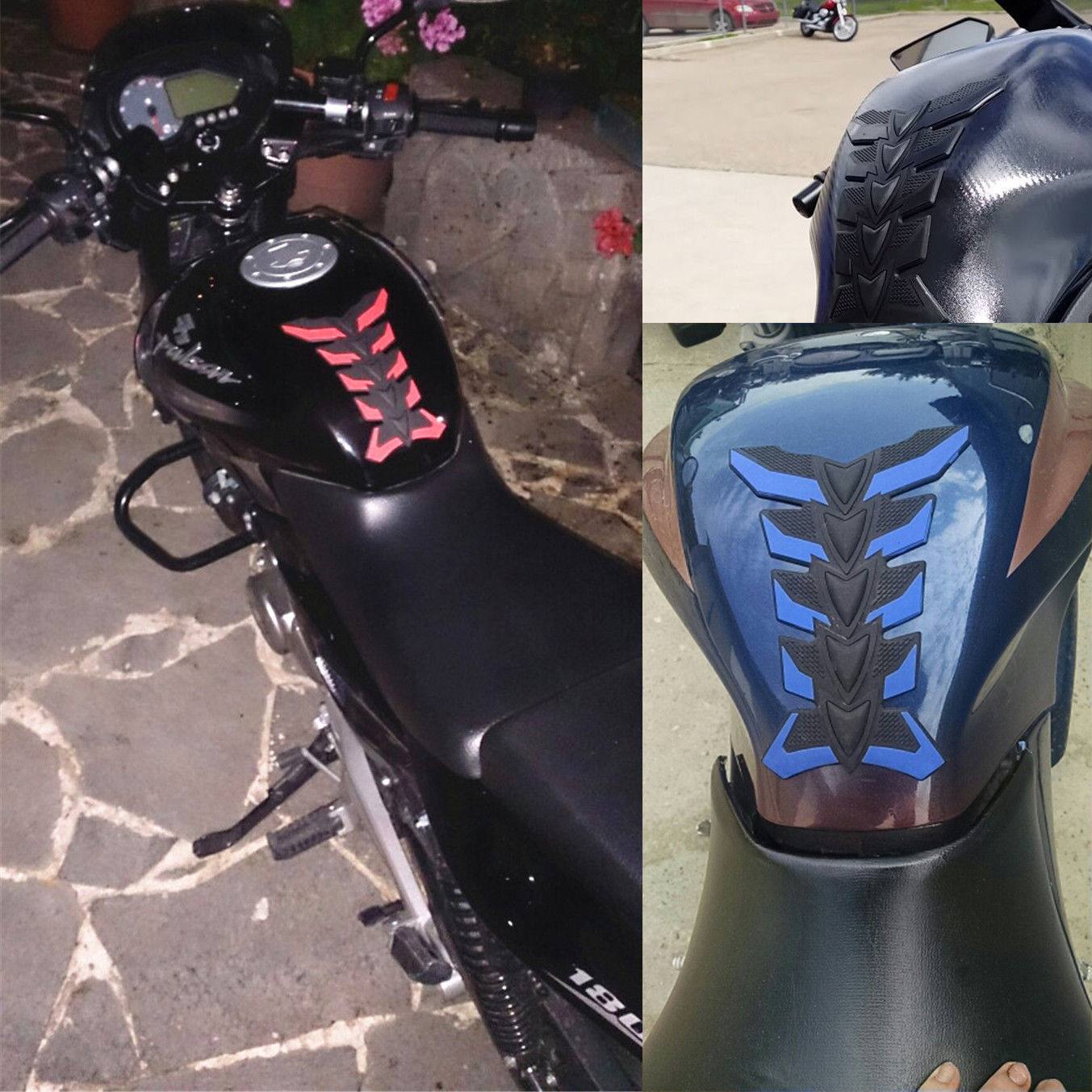 3D Rubber Motorcycle Fuel Tank Pad Protector Sticker Decal YAMAHA BMW KAWASAKI - TDRMOTO