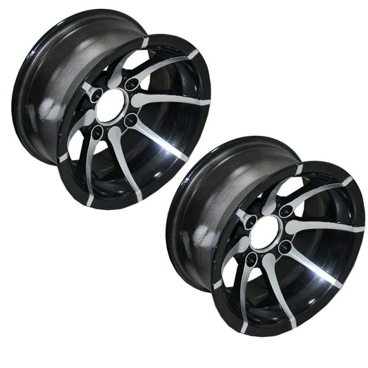 2pcs 25x10-12" Rear Back ALLOY Wheel Rim For Quad ATV Buggy Off Road Farm Dirt Bike - TDRMOTO