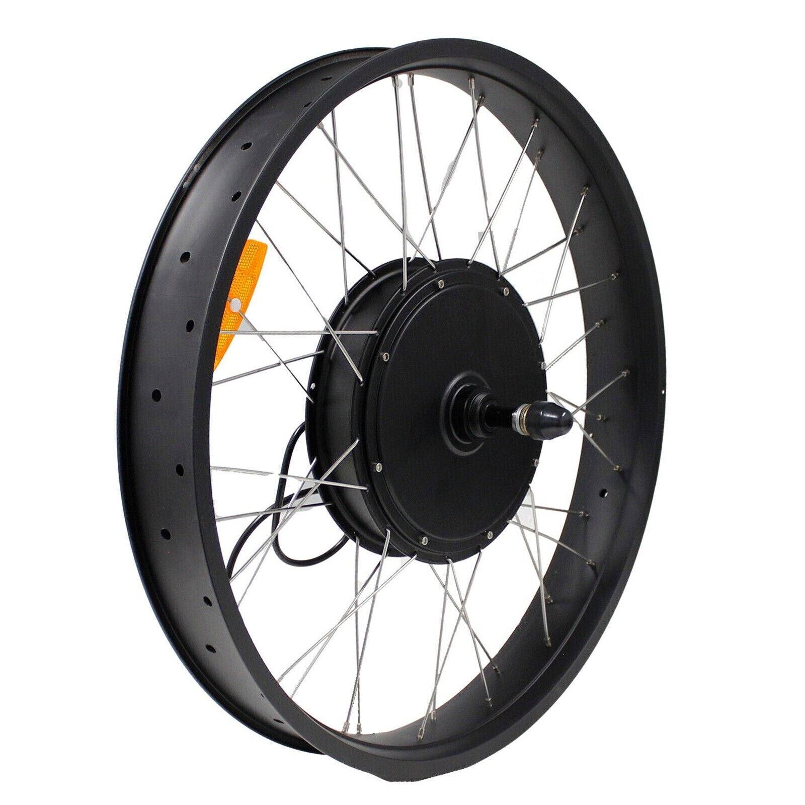 1500W 26" Fat Bike 4.0 Tyre Rear Hub 48V 15Ah Battery Electric Bike Conversion Kit - TDRMOTO