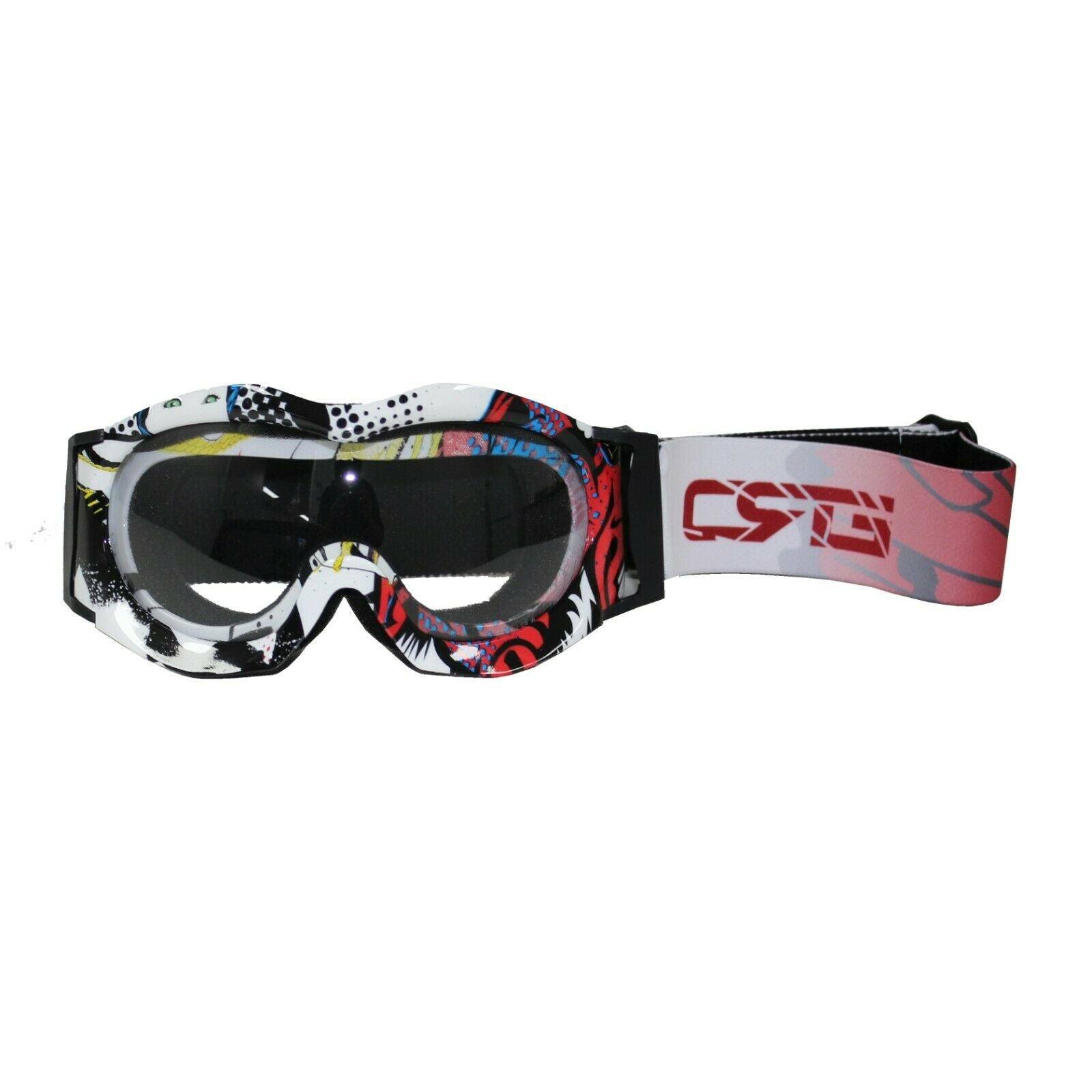 Clear Len Kid/Boys/Girls Motocross Motorbike Anti-fog UV Protection MX Goggles - TDRMOTO