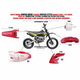 Pink TDRMOTO CRF 50 Decal Graphics Sticker Kit CRF50 Fairing PIT PRO Dirt Bike - TDRMOTO
