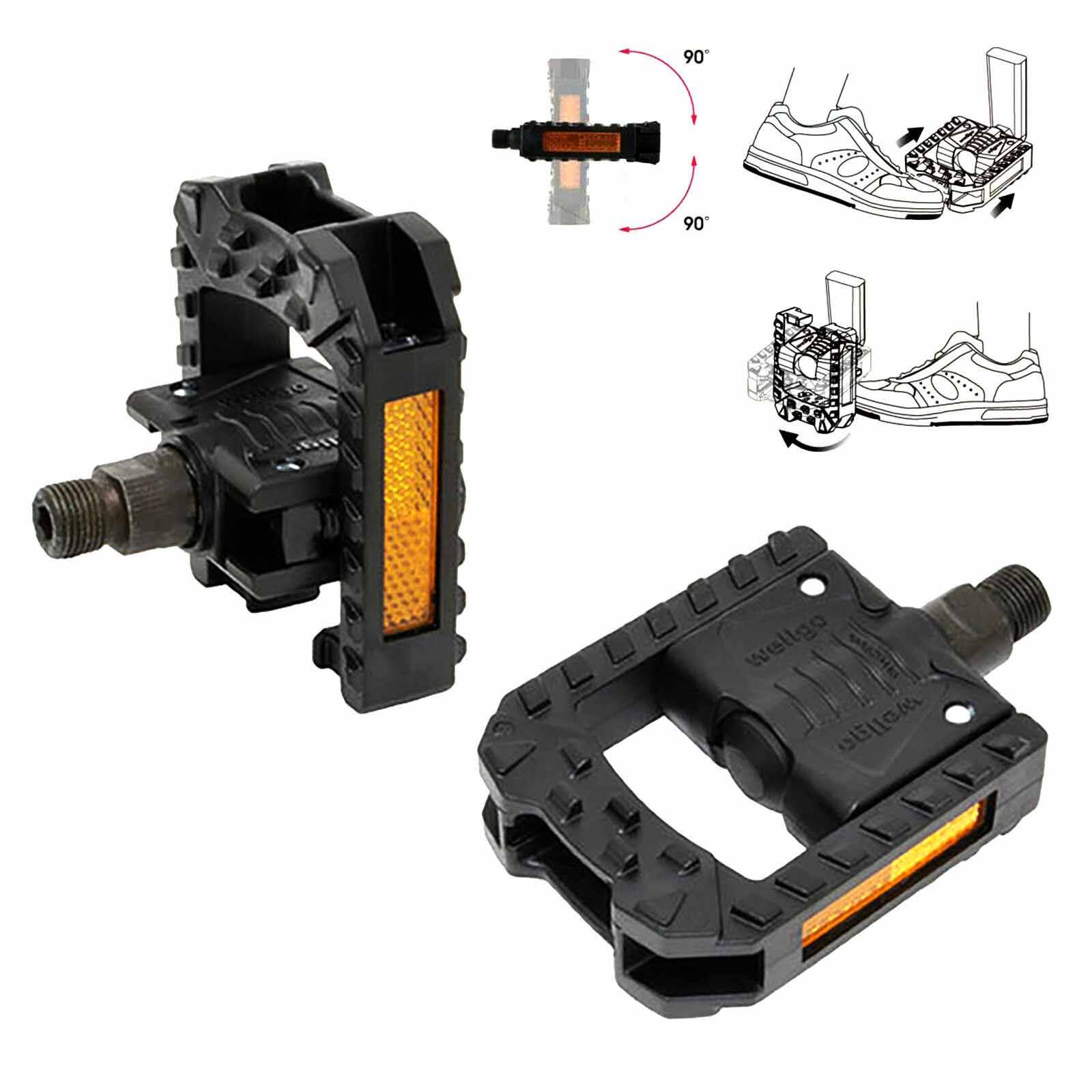 Pair Bicycle Pedals Folding Foldable Road Mountain Bike Cycling