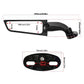 2Pcs Unviersal Motorcycle Rearview Mirrors Adjustable Wind Swivel Wing Mirror - TDRMOTO