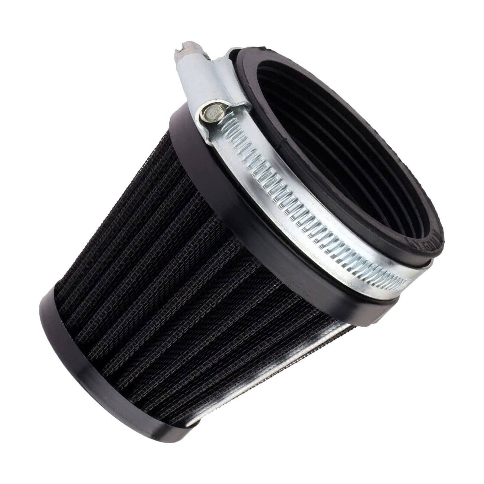 60mm Air Intake Filter Cleaner Pod Washable Black For Harley Motor Sco ...