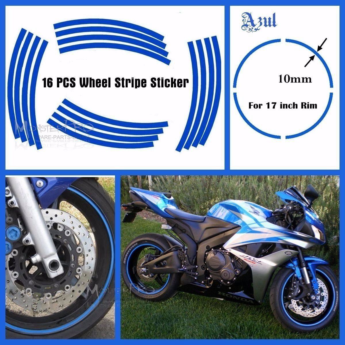 Motorcycle 17" Wheel Rim Stripe Tape Kawasaki Ninja 250R 300 500 - TDRMOTO