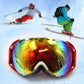 Red Double Lens Anti Fog Snow Goggle for Adult Unisex - TDRMOTO