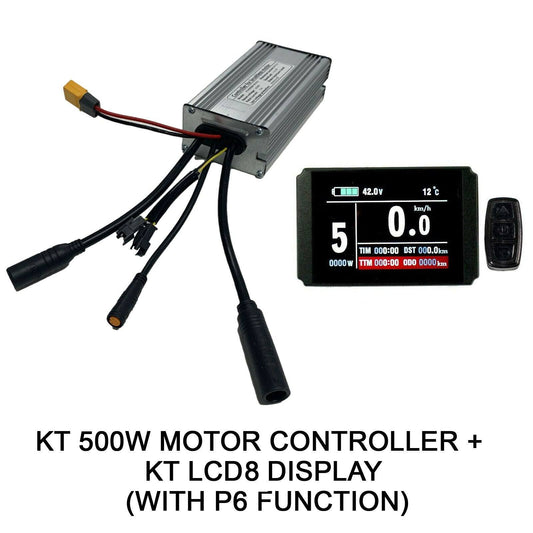 KT Controller 48V 22A & KT LCD8 Display For 48V 500W Electric Bike eBike Kit - TDRMOTO