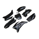 For TTR110 110/125/150/160/200/250CC Atomik Pitpro Thumpstar BLACK Plastics Kit - TDRMOTO