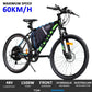 Rear Hub Motor TDR Mountain Electric Bike 26'' 29" Triangle Battery 1500W Max 60 km/h