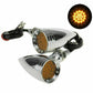 Chrome Metal 20Led Bullet Turn Signal Indicator Harley Sportster Softail Bobber - TDRMOTO