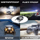 Pair - Motorcycle LED Driving Spotlight Spot Fog Head Light Lamps Bright White - TDRMOTO