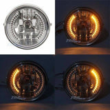 For Harley Bobber/Chopper/Touring/Custom Headlight Head Lamp With LED Signals - TDRMOTO