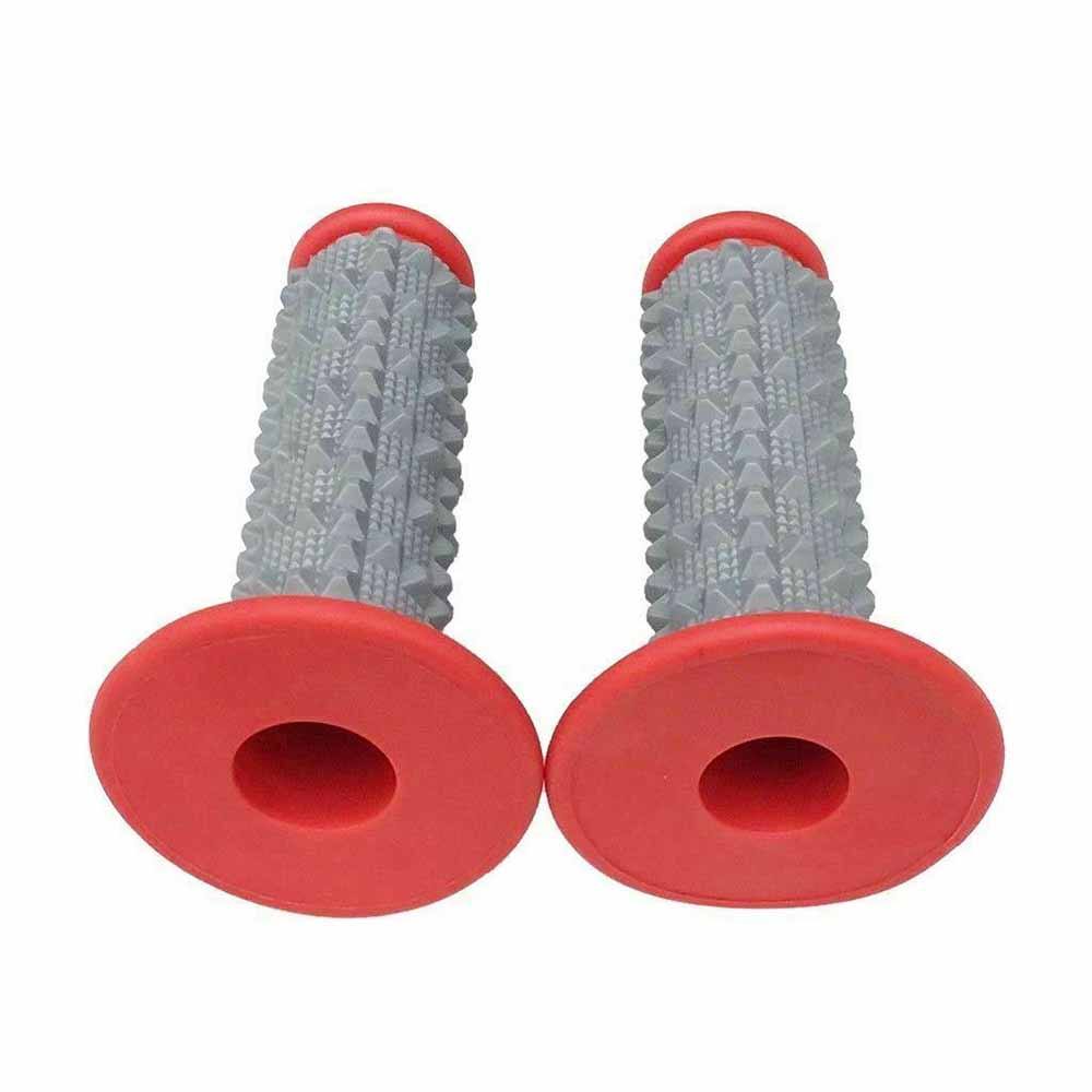 Red MX Motorbike Hand Grips Dirt Pit Quad Bike Handle bars 22mm 7/8" - TDRMOTO