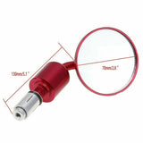 Red CNC 7/8" Handle Bar End Rear-view Mirror Universal Fit - TDRMOTO
