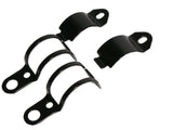 Black Motorcycle Turn Signal Light Mount Brackets Fork Ear Clamps For Harley - TDRMOTO