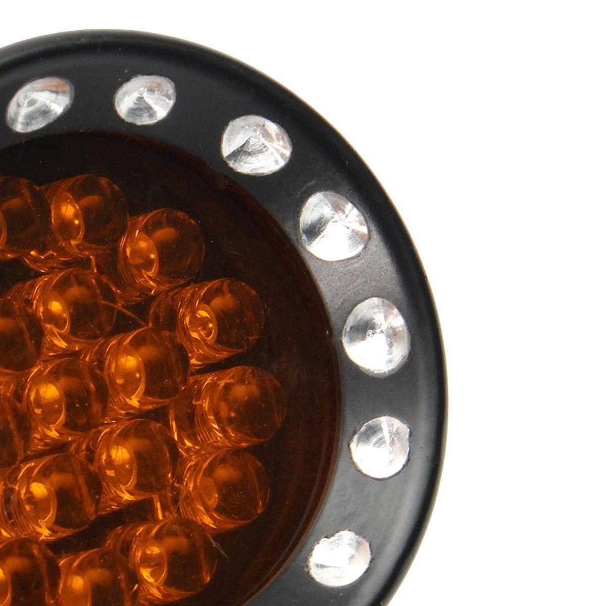 Quality Black Aluminium Bullet LED Motorbike Indicators Turn Signals Universal - TDRMOTO