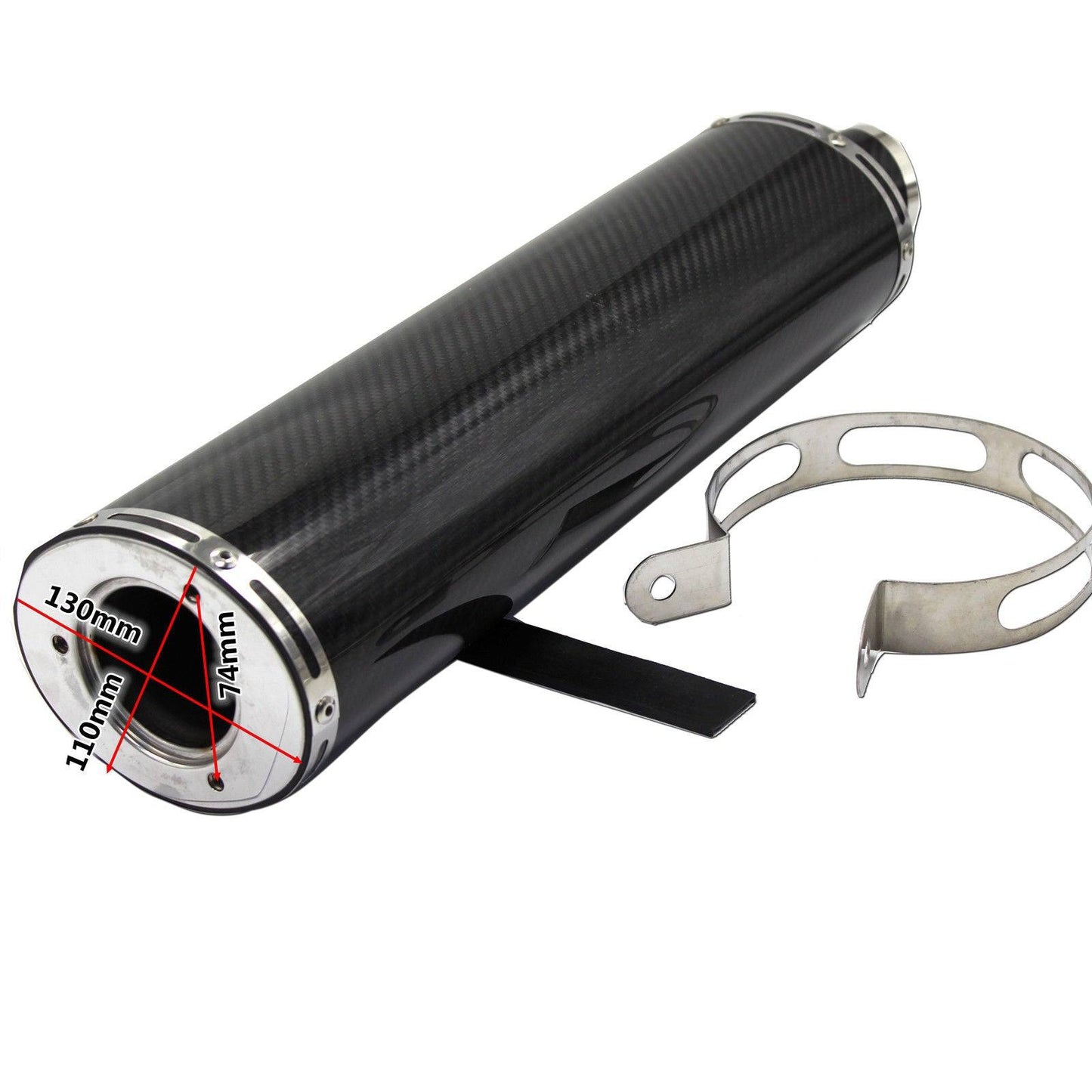 HP Carbon Fibre Muffler Exhaust Pipe for Honda 200CC 250CC CBR XR TRX Dirt Bike - TDRMOTO