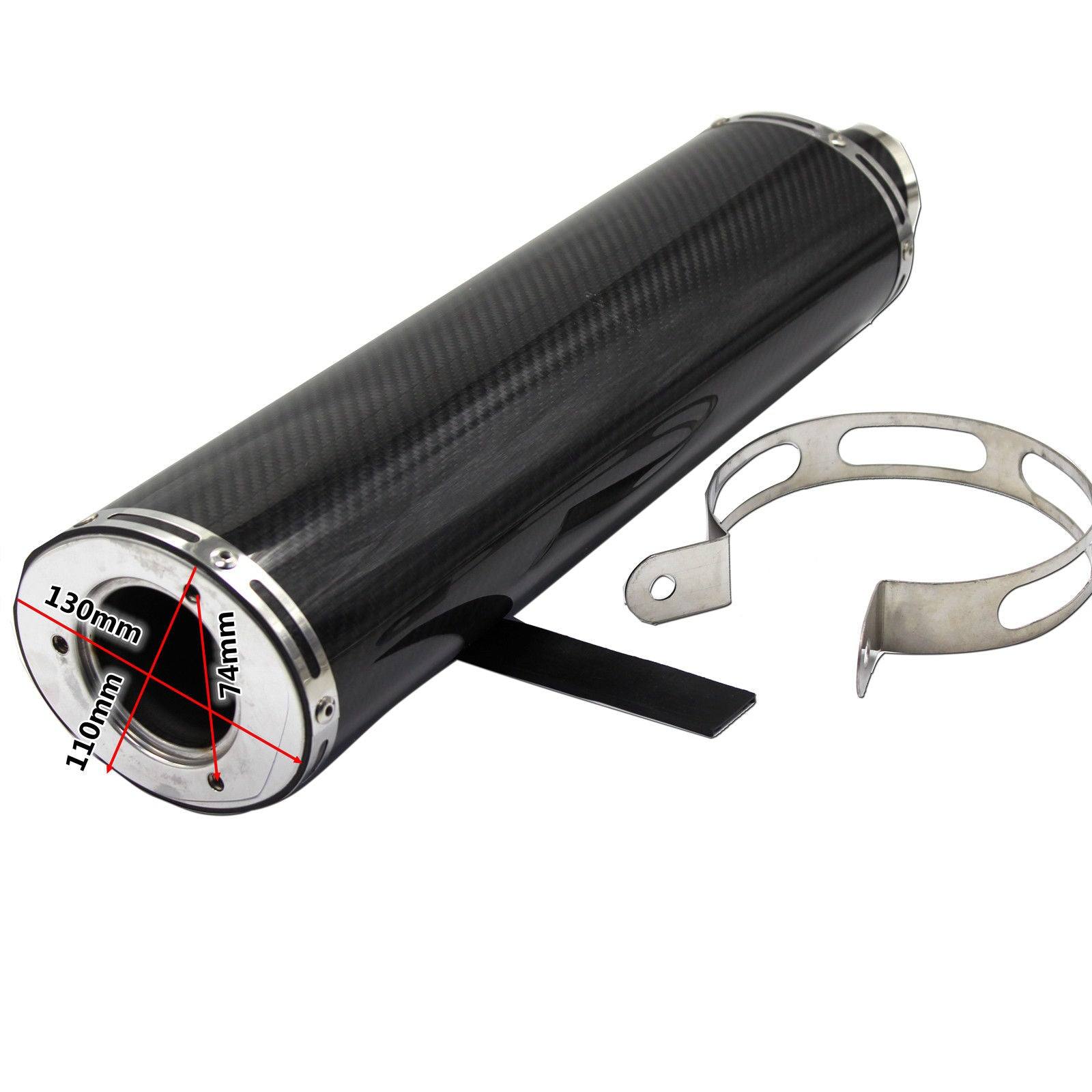 HP Carbon Fibre Muffler Exhaust Pipe for Honda 200CC 250CC CBR XR TRX Dirt Bike - TDRMOTO