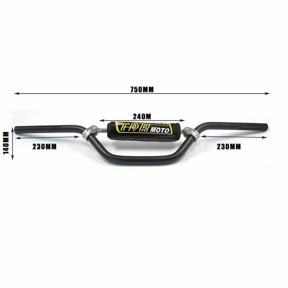 22mm Universal Fit Handlebar + Hand Grips For Dirt Bike Off Road ATV Quad Motorcycles - TDRMOTO