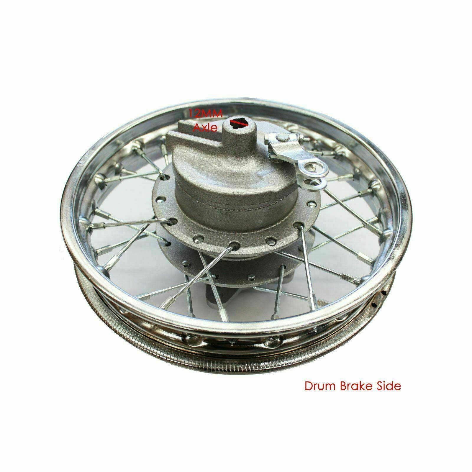 2.50-10 Inch Rear Wheel Rim Drum brake for CRF50 XR50 TTR50 Dirt Pit Bike - TDRMOTO